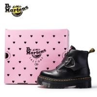 ราคา Dr. martens Ladies Martin Boots หนังแท้ Breathable High-Top Shoes Dr. มาร์ติน รองเท้าบูทพื้นหนา (49763295344)