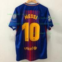 ราคา 2017/18 Barcelona Home Soccer Jersey MESSI SUAREZ Retro Men Football Shirts Jerseys (50514493600)