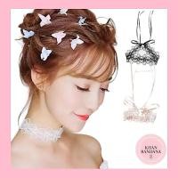 ราคา โชคเกอร์ลูกไม้สีขาว - สร้อยคอสตริง (50661651413)
