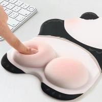 ราคา Panda Mouse Pad Ergonomic Wrist Rest Support for Gaming Office Computer Laptop Non-Slip Cute Panda Butt Mouse Pads (44753885572)