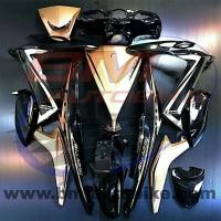 ราคา ชุดสี MIO 125 คาร์บู สีดำ/ทอง แท้ เฟรมรภ กรอบรถ แฟริ่ง Yamaha มีโอ 125 (19166874192)