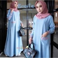 ราคา Hitam gamis ใหม่ bonita maxi gamis ล่าสุดทูนิคผู้หญิงเสื้อวัยรุ่น gamis ล่าสุดผู้หญิงเสื้อผ้า 2022 Kaftan jumbo uniqlo Hijab สีดํา gamis jumbo gamis เสื้อผ้าผู้หญิงล่าสุดยาว pastan (3197125906)