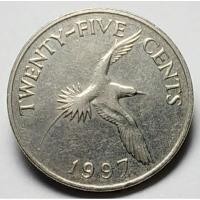 ราคา เบอร์มิวด้า (Bermuda), ปี 1986-1998, 25 Cents, Queen Elizabeth II, 3rd Portrait (9451734505)