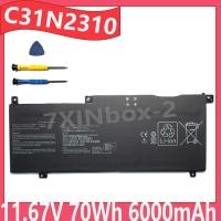 ราคา C31N2310 11.67V 70Wh 6000mAh OEM แบตเตอรี่แล็ปท็อปสําหรับ Asus Vivobok S 15 S5507 S5507Q S5507QA PROART PZ13 HT5306Q HT5306Q HT5306Q HT5306Q HT5306Q HT5306Q HT5306Q HT5306Q HT5306Q HT5306Q (5521215515