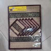 ราคา แผ่นรองจานและที่รองแก้วเสื่อขนาด6ที่ (25570573751)