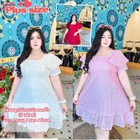 ราคา สาวอวบ เดรสลูกไม้แขนบัวดอกจิ๋ว (มี 2 ไซต์) เดรสลูกไม้ แขนบัว แต่งชายระบาย มีซับใน สม้อคเอว มีเชือกผูกเอว (24226985898)