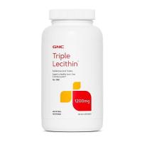 ราคา GNC Triple Lecithin 1200mg 360 Soft Capsule ความเข้มข้นสูง เลซิตินถั่วเหลือง ความเข้มข้นสามเท่า (3557283707)