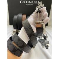 ราคา Coach 321 Skinny Buckle Cut-to-size Reversible Dress Belt 32mm เข็มขัด