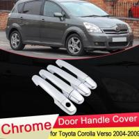 ราคา for Toyota Corolla Verso AR10 2004 2005 2006 2007 2008 2009 Chrome Door Luxuriou Handle Cover Trim (50905619707)