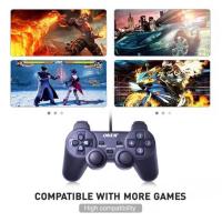 ราคา รับประกัน 1ปีOKERจอย OKER-JonGamesStickAnalog USBAnalog จอยเกมส์ เดี่ยวสั่น For PC U-706 U-707มีไฟ PSII-709สีดำ (26442678249)