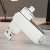 ราคา แฟลชไดรฟ์โลหะ USB 16GB 32GB 64GB 128GB กันน้ํา 2-in-1 สําหรับ iPad iPhone PC (48356912478)