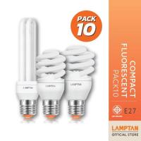 ราคา [แพ็ก 10 หลอด] LAMPTAN หลอดไฟ Compact Fluorescent (20359042801)