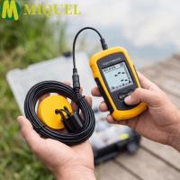 ราคา MIQUELZA Sonar Fish Finder, หน้าจอ LCD หล่อแบบพกพา Fish Finder, Fishfinder แบบพกพา Transducer มือถือแบบมีสาย Fish Finder ตกปลาทะเล (53915027319)