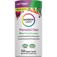 ราคา Rainbow Light Prenatal Multivitamin One + สําหรับผู้หญิงที่มีโปรไบโอติก | 150 แคปซูล | Essential Nutrition for Mom & Baby | พร้อมวิตามิน ซี & ดี โฟเลต โคลีน เหล็กมอร์ (26895426989)
