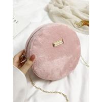ราคา กระเป๋าสะพายข้างผู้หญิงขนฟู (T009_สีชมพูพาสเทล) (41608819913)