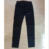 ราคา กางเกงMc lady แต่งกระเป๋าเจาะด้านหลังข้างกระเป๋าปะผ้ายืดสีกรมท่า size26 # Mc lady (5317229319)