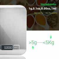 ราคา ใช้บนโต๊ะอาหาร(5 กิโลกรัม) เครื่องชั่ง ตราชั่งดิจิตอล ใช้บนโต๊ะอาหาร SCALES เครื่องชั่ง ตราชั่งดิจิตอล (4100600043)