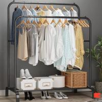 ราคา ราวตากผ้า ราวแขวนผ้า 2 บาร์ 2 ระดับ Clothes drying pole (6878147800)