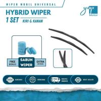 ราคา ที่ปัดน้ําฝนรถยนต์ไฮบริด 1 ชุดใบมีดไฮบริดซ้ายและขวายางพรีเมี่ยมสบู่ปัดน้ําฝนโบนัสสากล (49914958167)
