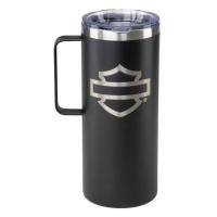 ราคา ์New แก้วเก็บความเย็น Harley-Davidson Open Bar & Shield Travel Mug, 30 oz. Stainless Steel - Black HDX-98663 (27938404288)