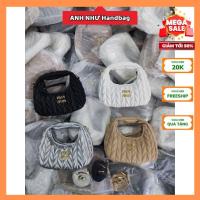 ราคา MINMIN กระเป๋าถือหนังควิลท์ – กระเป๋าถือ ANH NHU ทรงกลมแฟชั่น ขนาด 22 ซม. (42825161176)