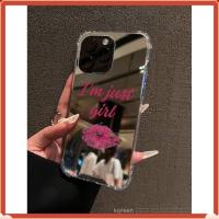 ราคา Red Lip Pattern Mirror Anti-Fall Sleeve Phone Case เข้ากันได้กับ IPhone & เข้ากันได้กับ Samsung GGD8 (55314760385)