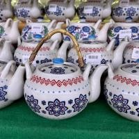 ราคา กาน้ำชา teapot กาน้ำชาจีน กาน้ำเซรามิคสวยๆ กาน้ำลายโบฮีเมี่ยน กาน้ำชาลายคราม เข้าไมโครเวฟได้ (45009112857)