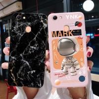 ราคา Oppo F1s / F3 / F3 Plus / F5 / F7 / F9 / F5 Youth / F7 Youth เคสโทรศัพท์ ซิลิโคนนุ่ม ลายหินอ่อน สีดํา นักบินอวกาศ (23942961720)