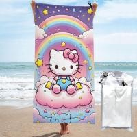 ราคา Sanrio Hello Kitty ผ้าขนหนูอาบน้ําแห้งเร็วไมโครไฟเบอร์หลายขนาดแผ่นอาบน้ํานุ่มผ้าขนหนูอาบน้ํากีฬา (44513047800)