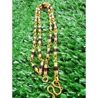 ราคา สร้อยคอทองประดับโกเมน (8690710640)