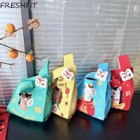 ราคา FRESHFIT กระเป๋าถักปีใหม่, สาน Handmade Knot สายรัดข้อมือ, แบบพกพานํากลับมาใช้ใหม่ 2026 ปีม้าสไตล์จีน Tote Bag Lunar ปี (54862039627)