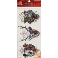 ราคา Tattoo ลาย Geometry เรขาคณิต Bear หมี กวาง Deer Tiger เสือ แท็ททู สติกเกอร์ TL-068 (9114022788)
