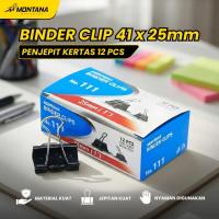 ราคา MONTANA Clip คลิปหนีบกระดาษ 41x25 MM 12 PCS Binder คลิปหนีบกระดาษ MT-BC111 (47814979813)