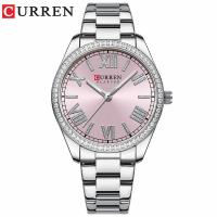 ราคา คลังสินค้าพร้อม Fast Shipping CURREN/Karien 9088 สุภาพสตรี Retro นาฬิกาโรมันตัวอักษรนาฬิกาควอทซ์กันน้ํารอบนาฬิกาหญิง 26718A7/27 (50264333244)