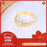 ราคา แหวนหัวใจ เพชรแท้กุหลาบ ทองแท้9K 37.5% (24207660470)