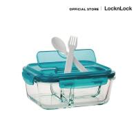 ราคา LocknLock กล่องใส่อาหารเก็บความร้อน Divider Glass Lunch Box ความจุ 1000 ml. รุ่น LLG447CTLG (1883848120)