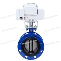 ราคา D941X-16 Electric Flanged Butterfly Valve, Electric Butterfly Valve DN50 65 80 100 125 150-1000 (53064719368)
