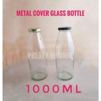 ราคา ฝาโลหะน้ําผลไม้/นม/ขวดแก้วเบเวอร์ 1000ml/Jus Penutup Logam/Susu/Botol Kaca Minuman 1000ml/金香แปรง/牛奶/ (55714649345)