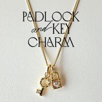 ราคา [Open on Museum] Padlock and Key charms จี้กุญแจ จี้แม่กุญแจ พร้อมสร้อยคอชาย / หญิง (25527186725)