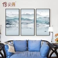 ราคา ใหม่สไตล์จีนห้องนั่งเล่นตกแต่งภาพวาดเซน สามเท่า ภาพวาดภาพวาดบ้านสไตล์จีนภาพจิตรกรรมฝาผนังโรงแรมภาพวาดภูมิทัศน์ภาพวาดสีน้ํามัน (47914592429)
