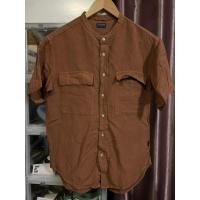 ราคา Back Number Short Sleeve Shirt Brown Size M เสื้อมือสอง (47712689909)
