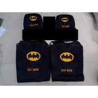 ราคา ชุดแต่งรถยนต์ /ชุดคลุมเบาะรถยนต์ 4ชิ้น ลายแบทแมน ใช้ได้กับรถทุกยี่ห้อ ทุกรุ่นค่ะ (1824091767)