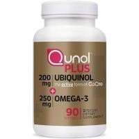 ราคา Qunol Plus Ubiquinol 200mg พร้อม Omega 3 250mg Extra Strength (รุ่น Bovine), 90 Count YAXC (45465106191)