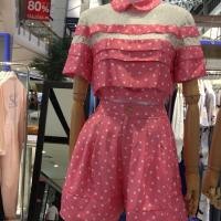 ราคา Something boudoir pink polka dot (31344281)