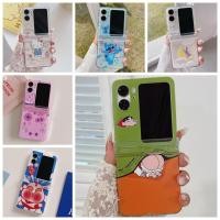 ราคา เคสโทรศัพท์มือถือ PC พับได้ กันกระแทก ลายการ์ตูน Stitch Sanrio สามชิ้น สําหรับ OPPO Find N2 Flip 5G (23430078918)