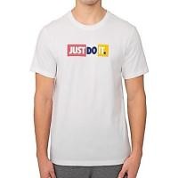 ราคา เสื้อยืดกีฬาผู้ชายและผู้หญิงของแท้ Just Do It สีขาว Nike (พร้อมเช็คร้านค้า) (52511901427)