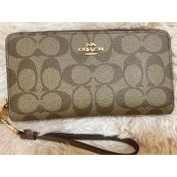 ราคา Coach กระเป๋าสตางค์ซิปรอบ ใบยาว (16697482918)