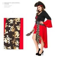 ราคา สินค้าอยู่ไทย cp253.1 ชุดแฟนซีไซส์ใหญ่ Plus size ชุดโจรสลัดหญิงพร้อมหมวก ไพเรทออฟเดอะคาริบเบียน ชุดแฟนซีคนอ้วน (28238441591)