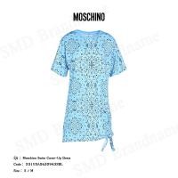 ราคา Moschino เดรสคอกลมผู้หญิง รุ่น Moschino Swim Cover-Up Dress Code: 231V2A26329432BL (27018181613)