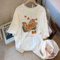 ราคา เสื้อผ้าพยาบาล Outing Hot Mom เสื้อให้นมแขนสั้นหลังคลอดสวมใส่ด้านนอกด้านข้างเปิดให้นมบุตรเสื้อผ้าพยาบาล (28728276681)